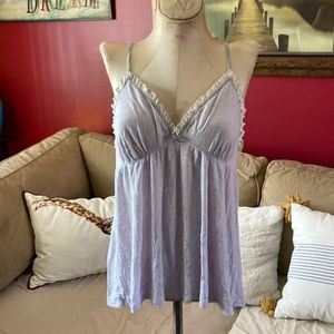 Large lavender tank top adjustable Victoria’s Secret cute night shirt